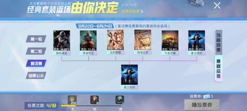 吃鸡返场复活结束3款军需上架时间公布有人欢喜有人愁